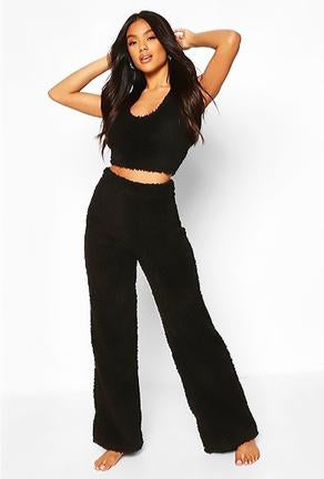 MANDY - SET DI PANTALONI IN PILE 2 PEZZI