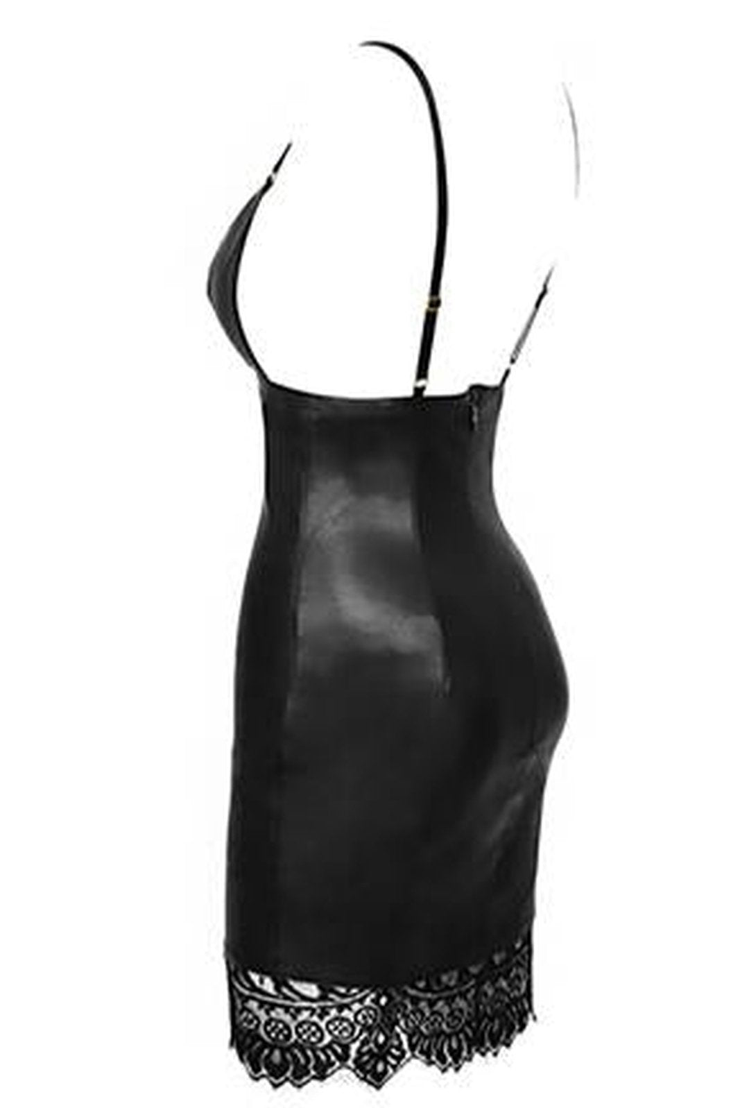 MARGARET - ABITO IN PELLE E PIZZO
