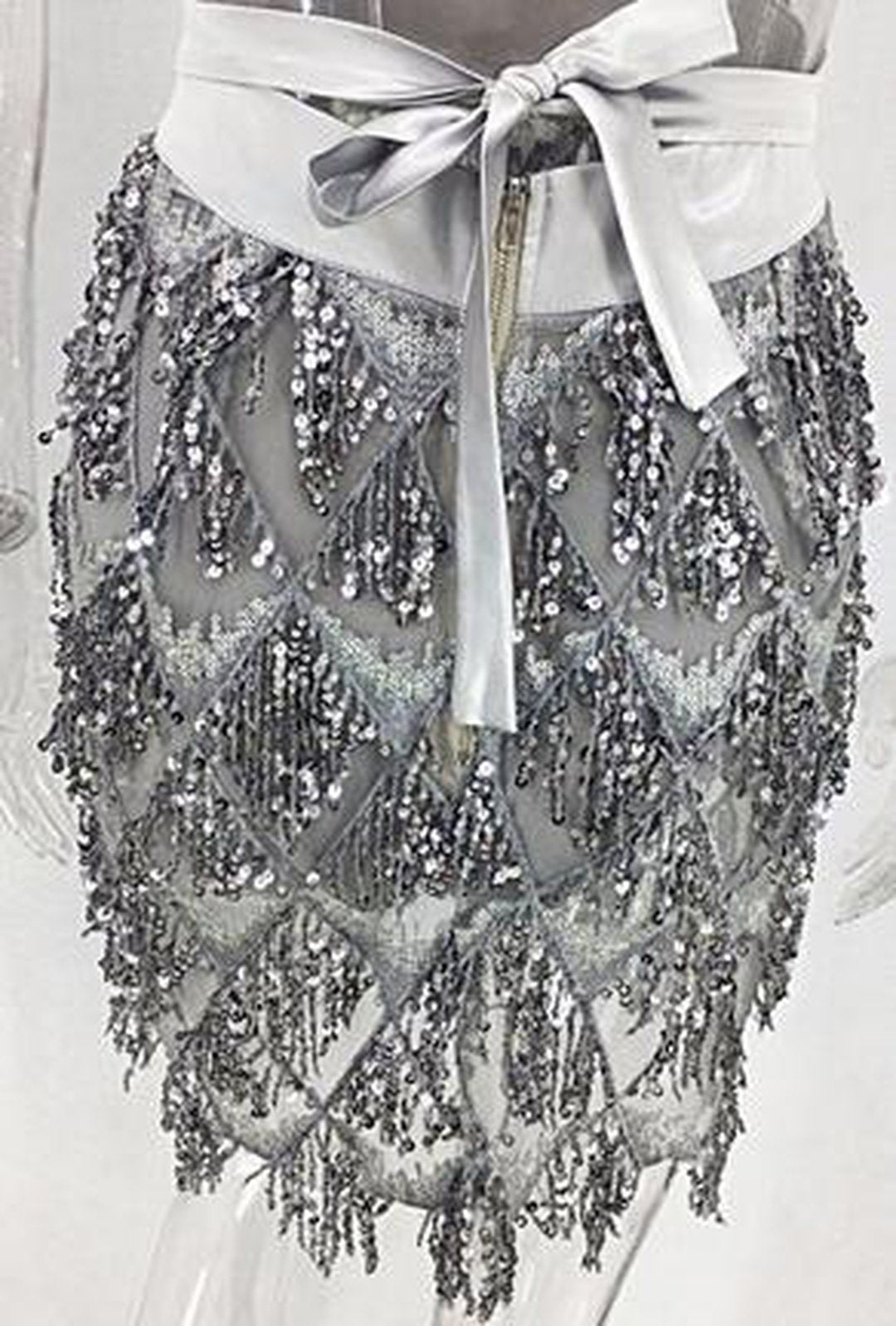 MIAH - VESTIDO LENTEJUELAS DRIPPING