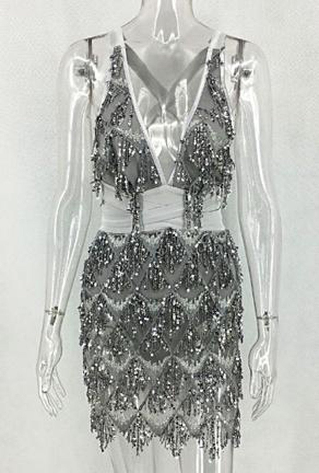 MIAH - VESTIDO LENTEJUELAS DRIPPING