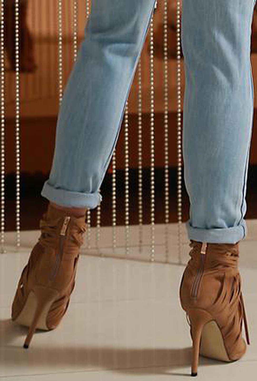 MARI CLARE - FRINGE ANKLE BOOTS