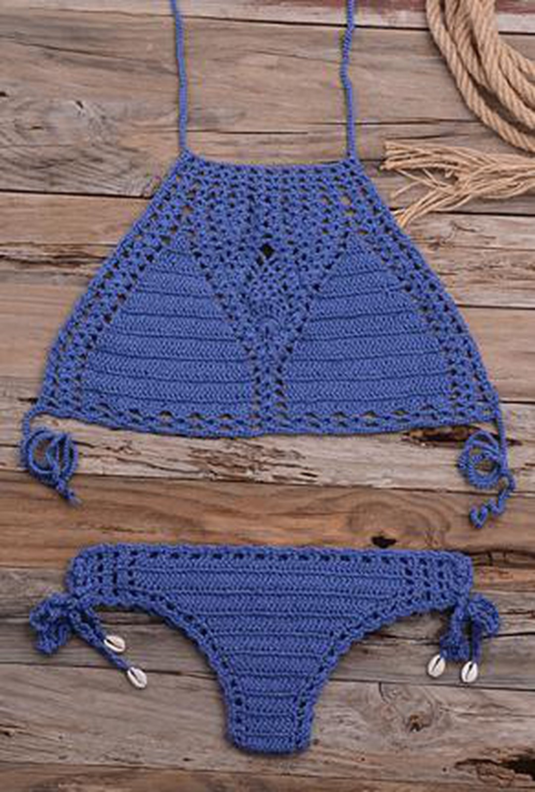 NIKIA - ABBIGLIAMENTO MARE 2 PEZZI ALL'UNCINETTO
