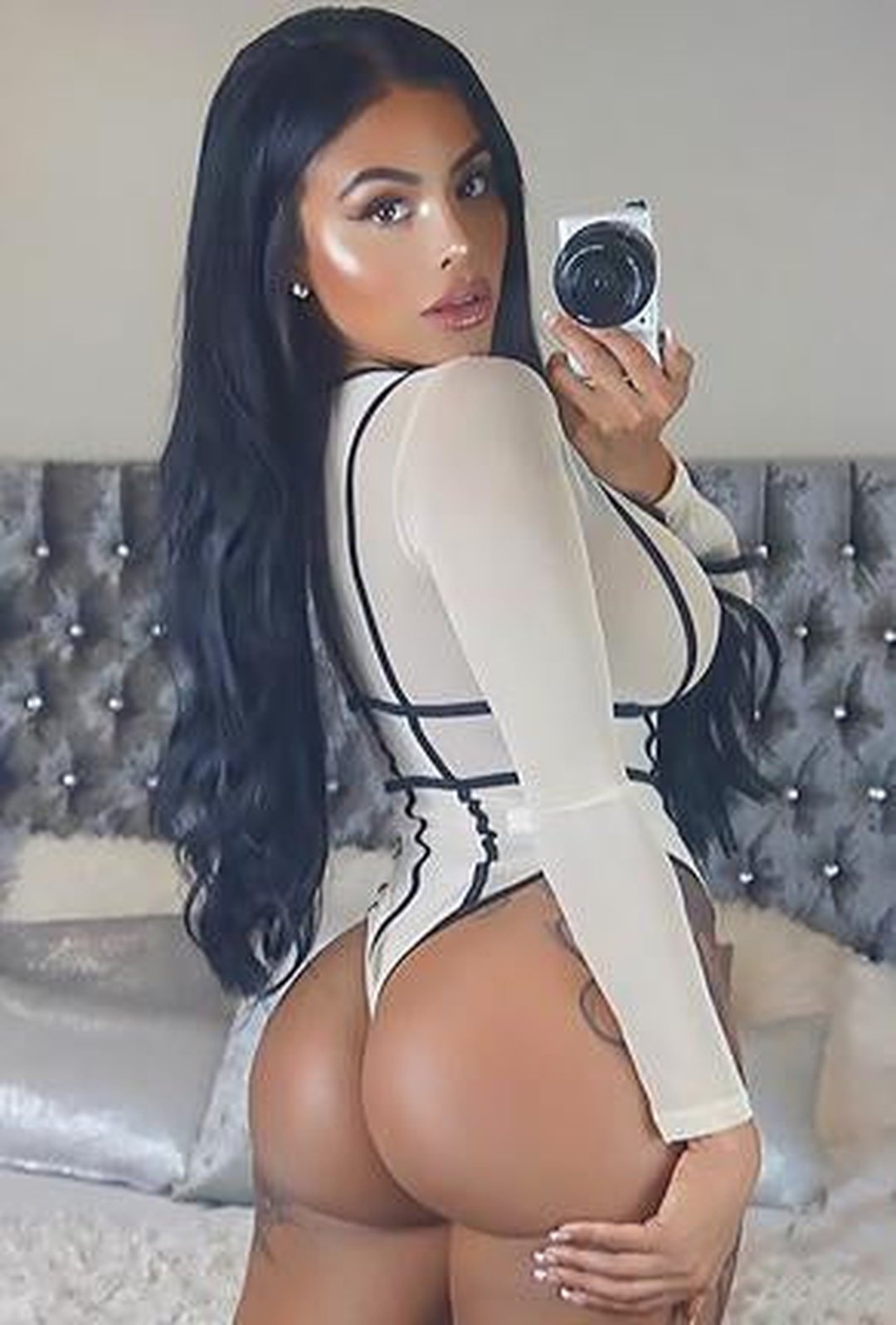 RHONNIE - SHEER BODYSUIT TOP