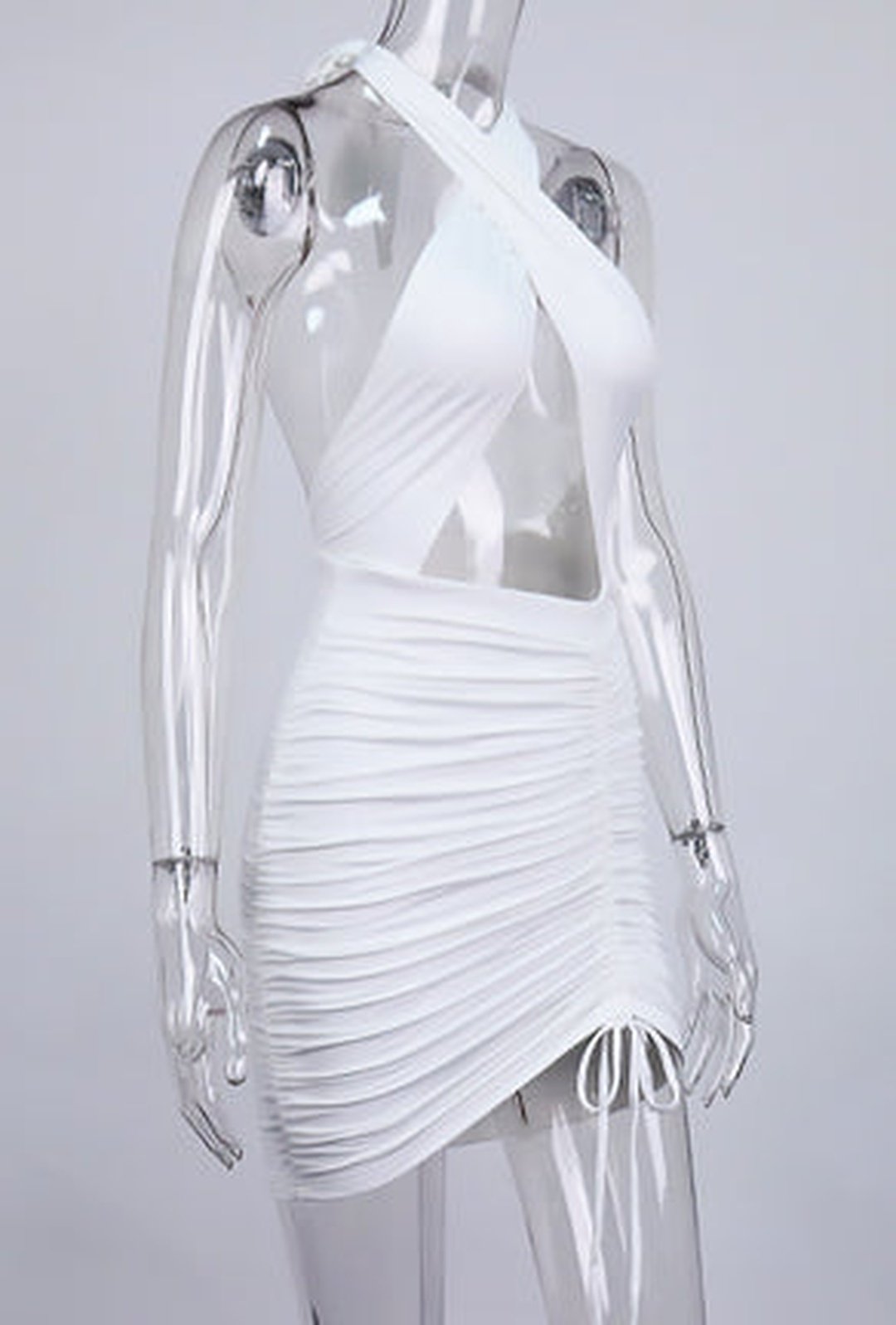 SHELIA - RUCHED CRISS CROSS DRESS