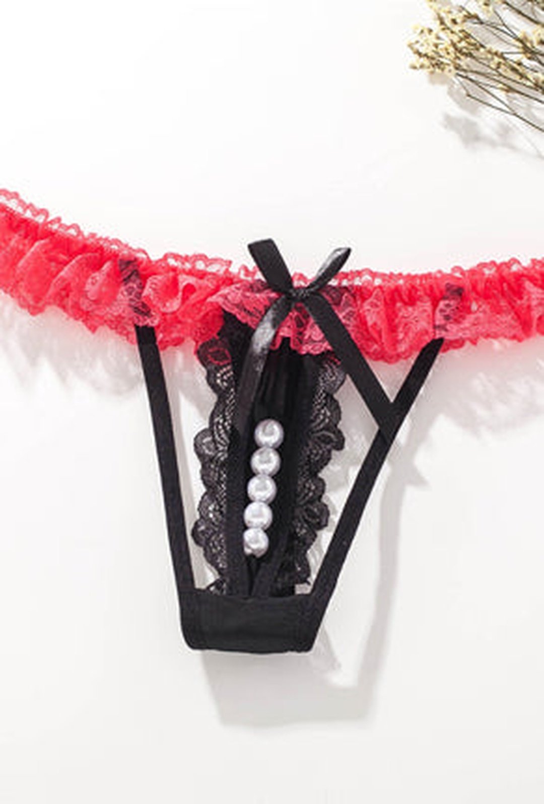 SOFFIA - LACE & PEARL LINGERIE PANTY