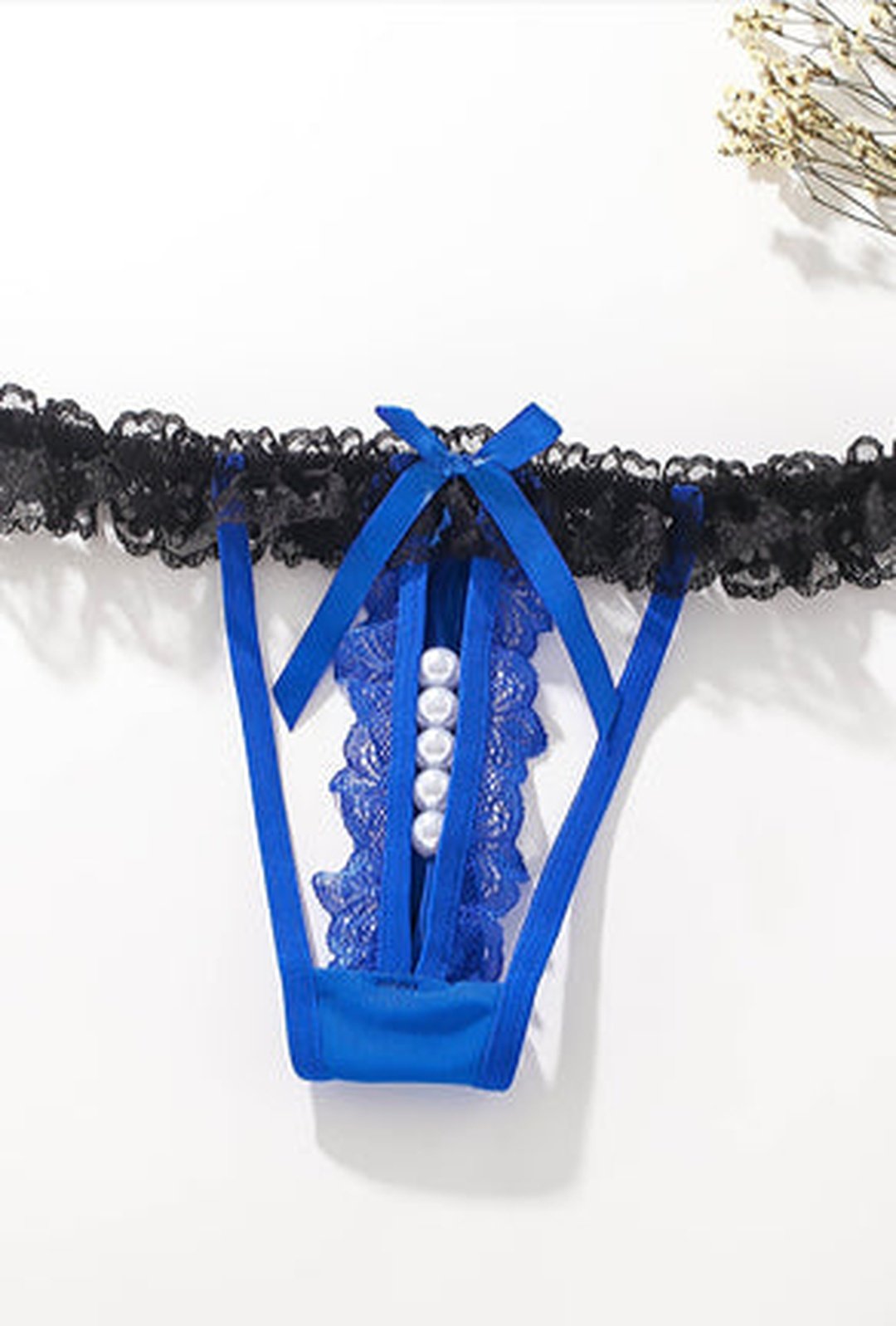 SOFFIA - LACE & PEARL LINGERIE PANTY