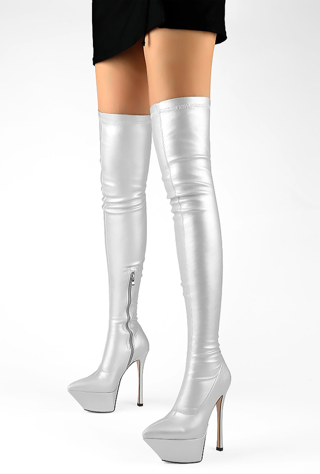 TANIKA - OTK PLATFORM HEEL BOOTS