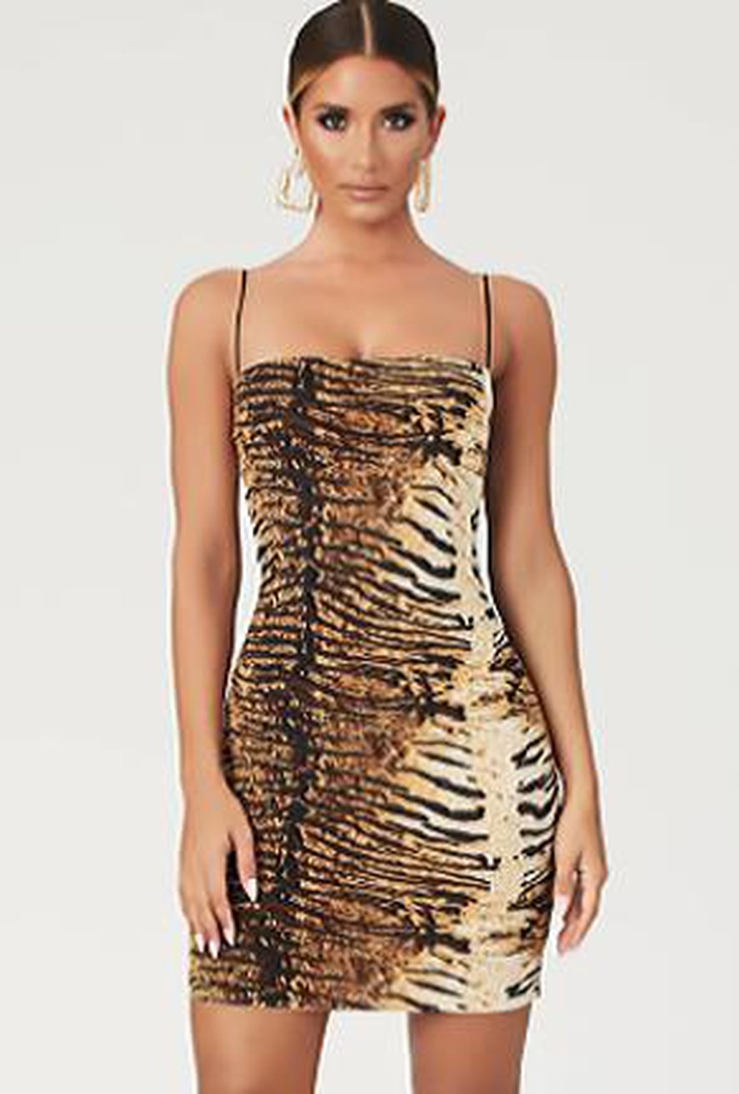 TESSA - ABITO CON STAMPA ANIMALIER