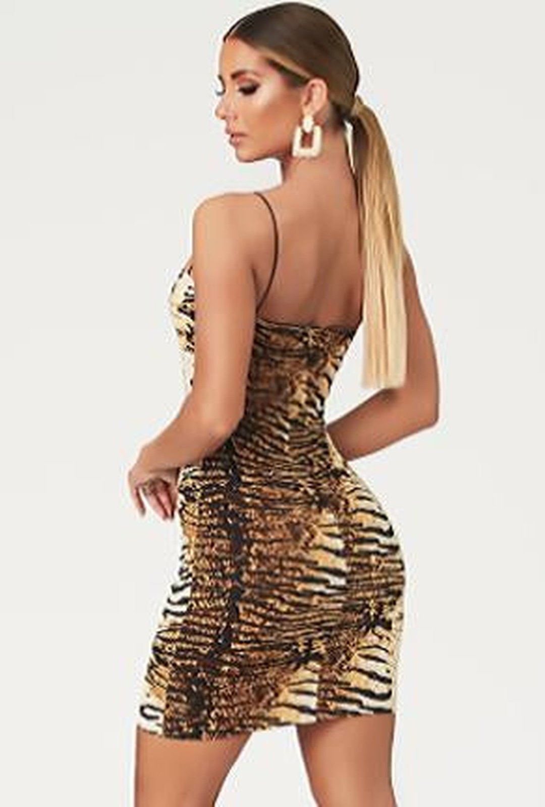 TESSA - ABITO CON STAMPA ANIMALIER