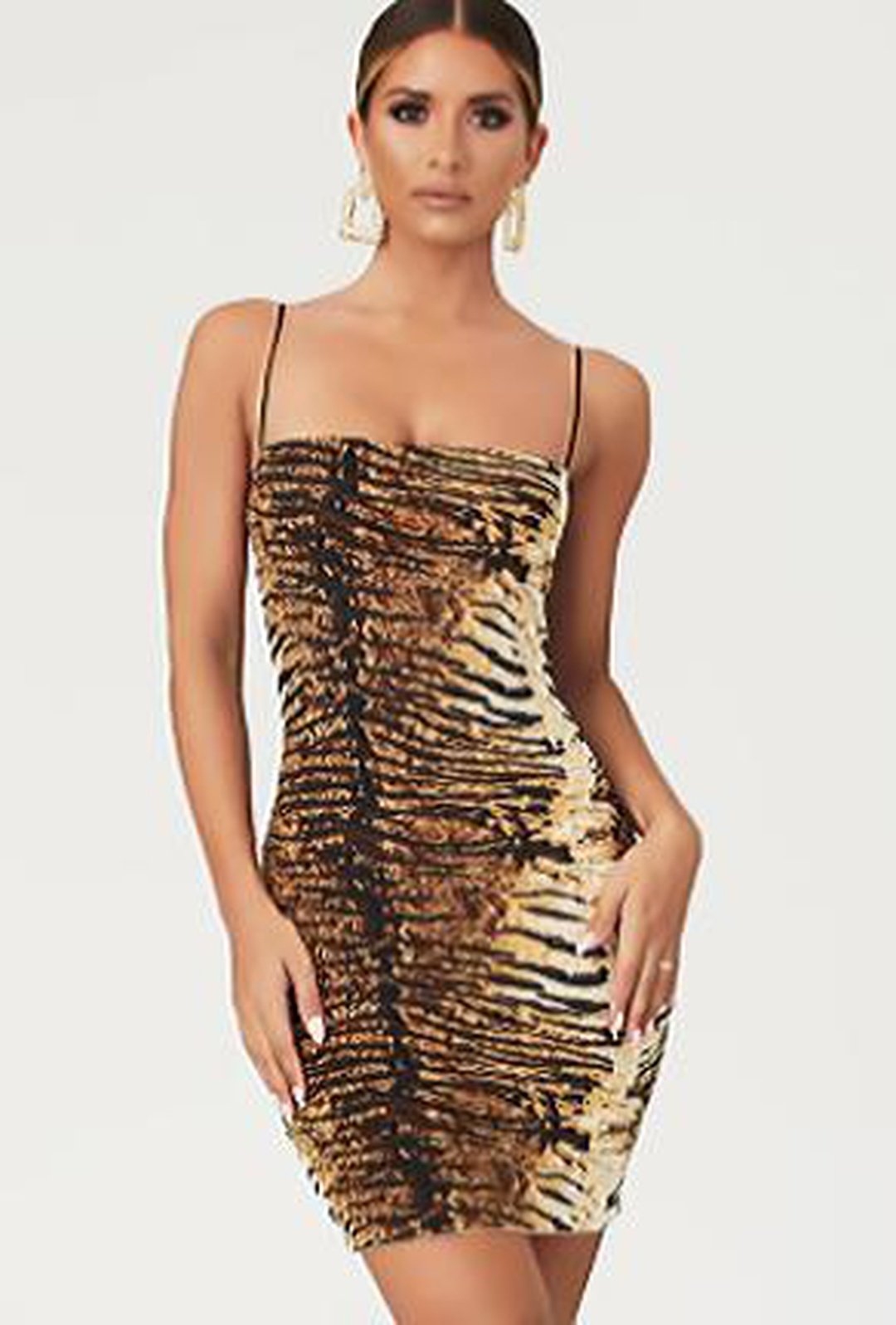 TESSA - ABITO CON STAMPA ANIMALIER