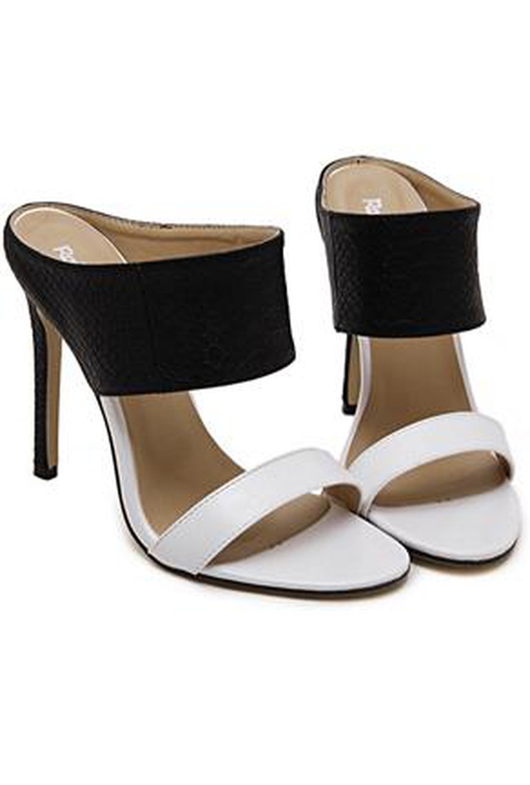 TOUKIE - BI-COLOR MULE SANDALS