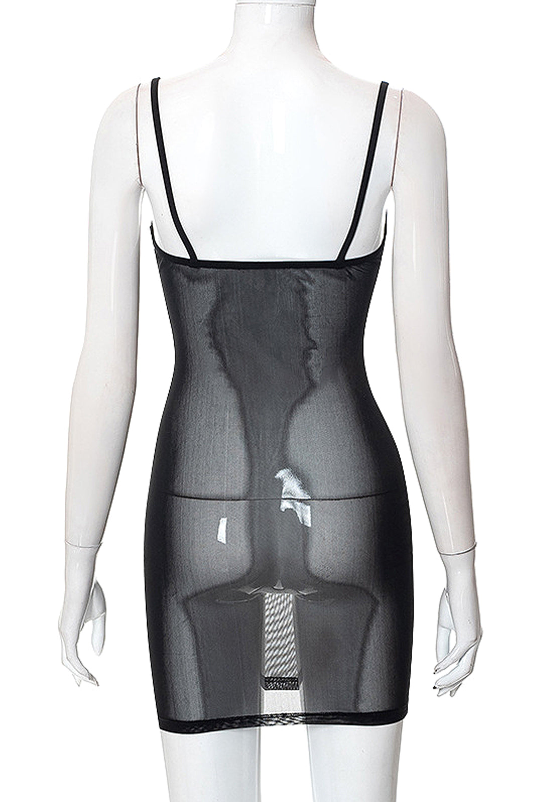 TRENA - SHEER BODICE MINI DRESS