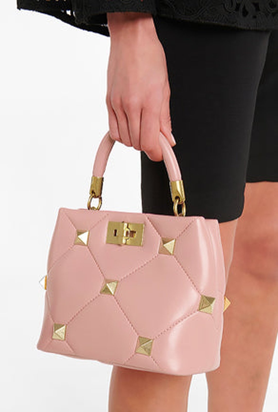 VICTORE - STUDROCK SATCHEL TOTE BAG