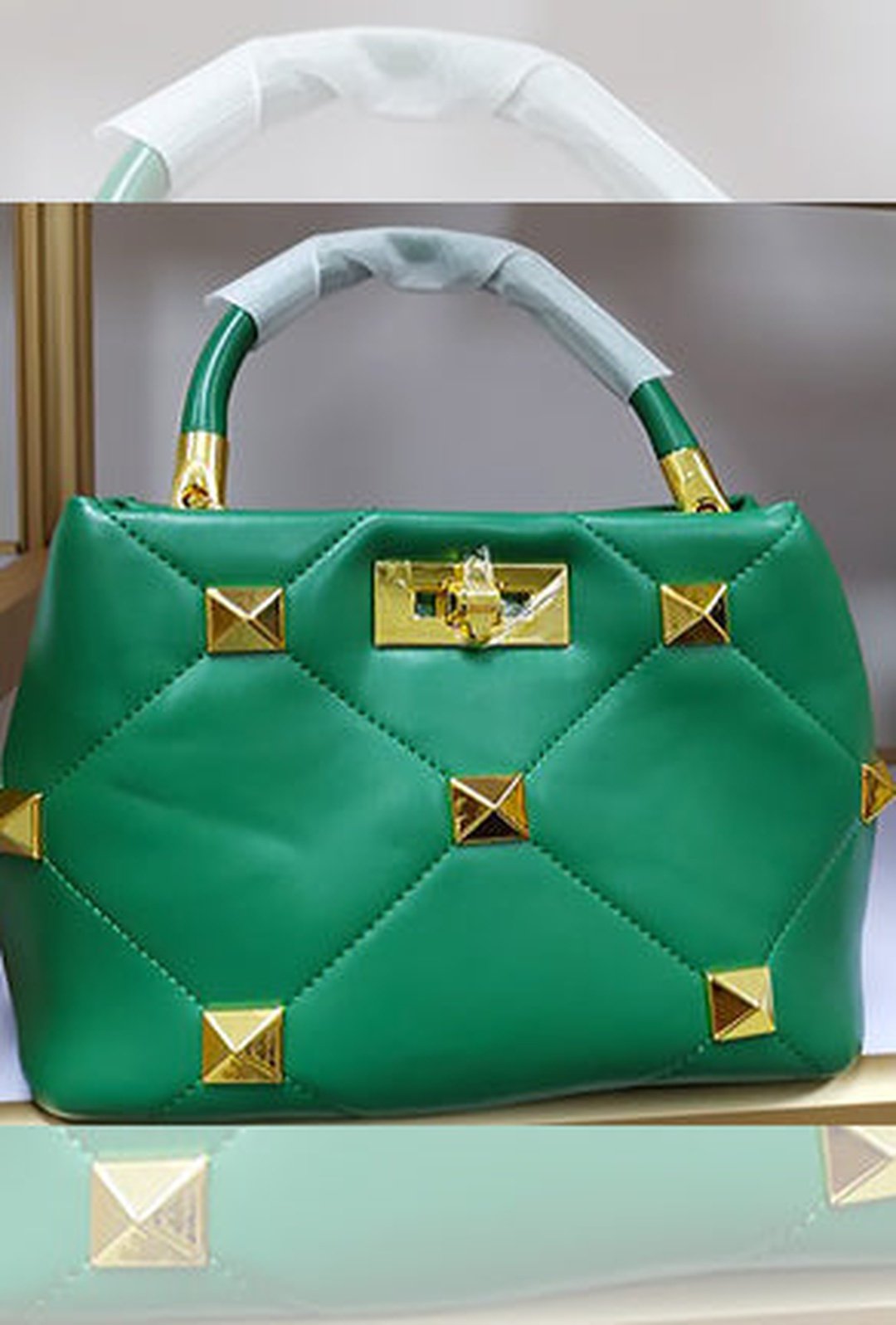 VICTORE - STUDROCK SATCHEL TOTE BAG