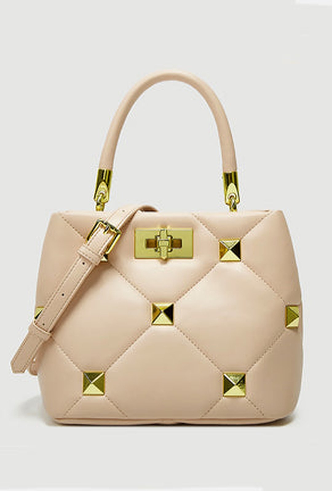 VICTORE - STUDROCK SATCHEL TOTE BAG