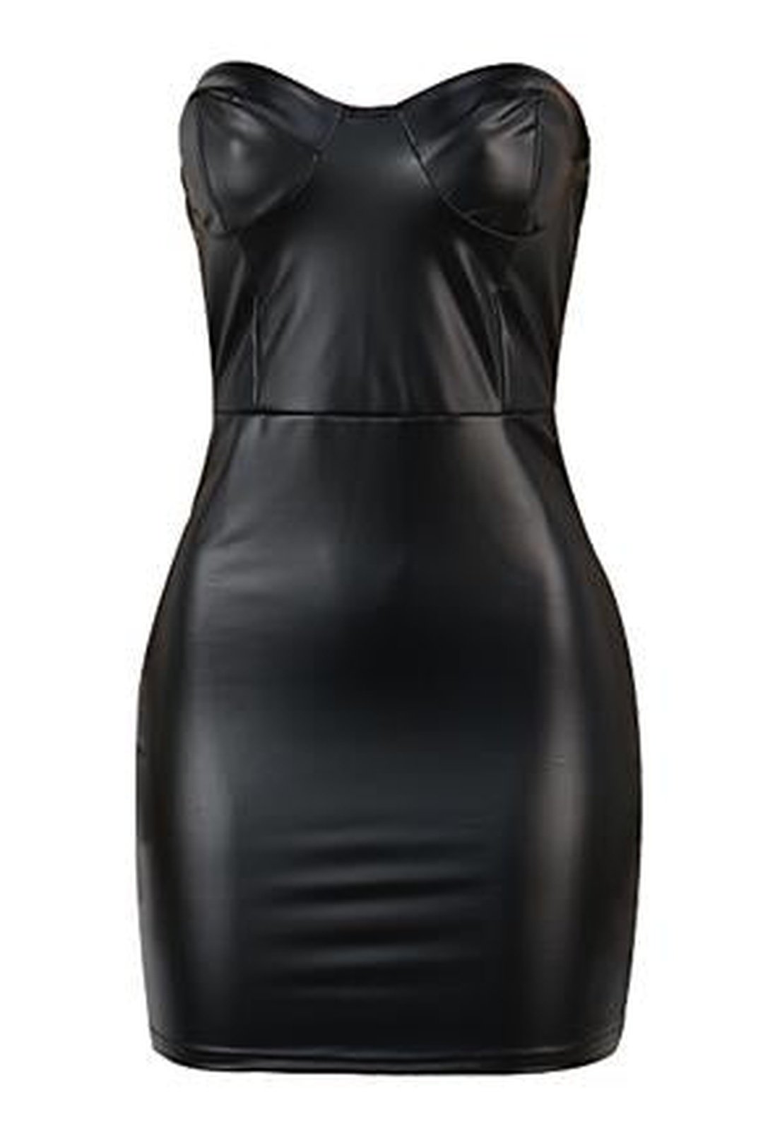 VICTORY - BUSTIER LEATHER DRESS