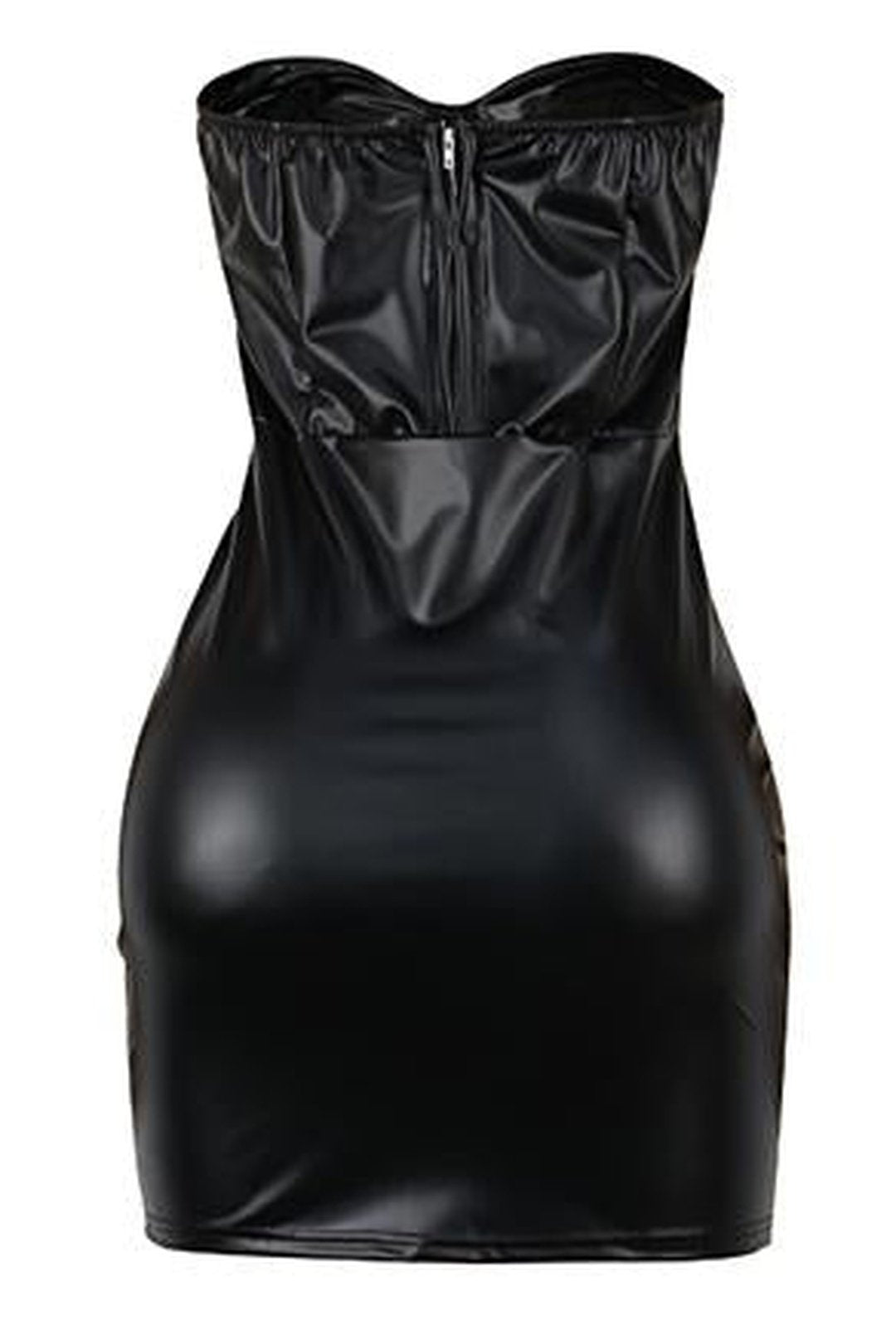 VICTORY - BUSTIER LEATHER DRESS