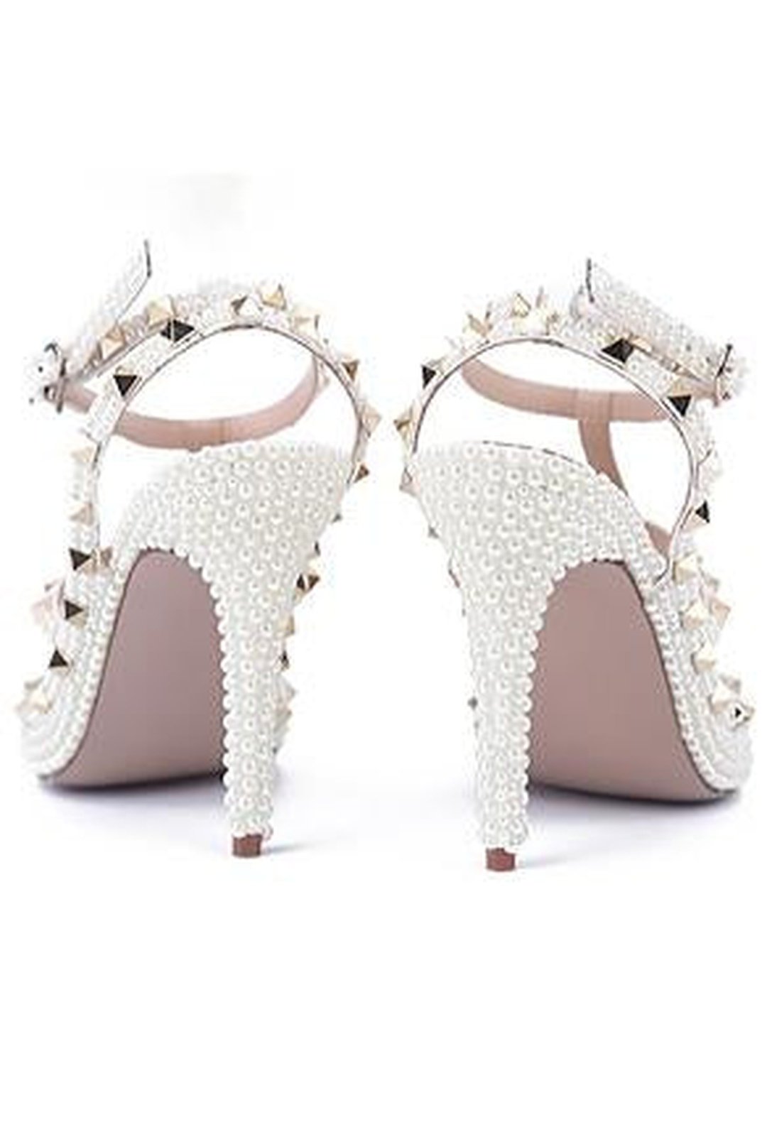 VIOLA - PEARL STUD HEELS