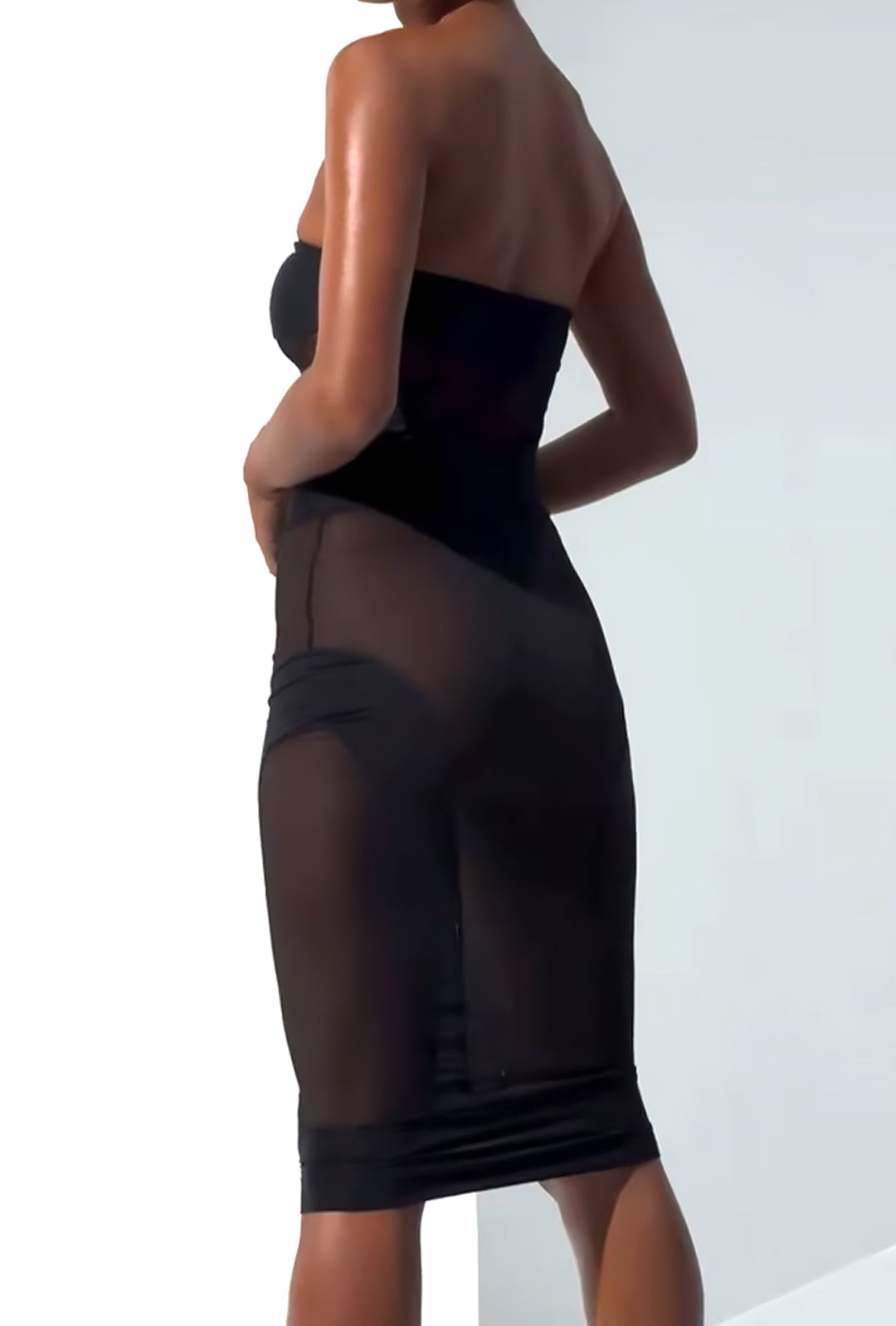 ADDISON - SHEER MIDI TUBE TWO PIECE BODYSUIT