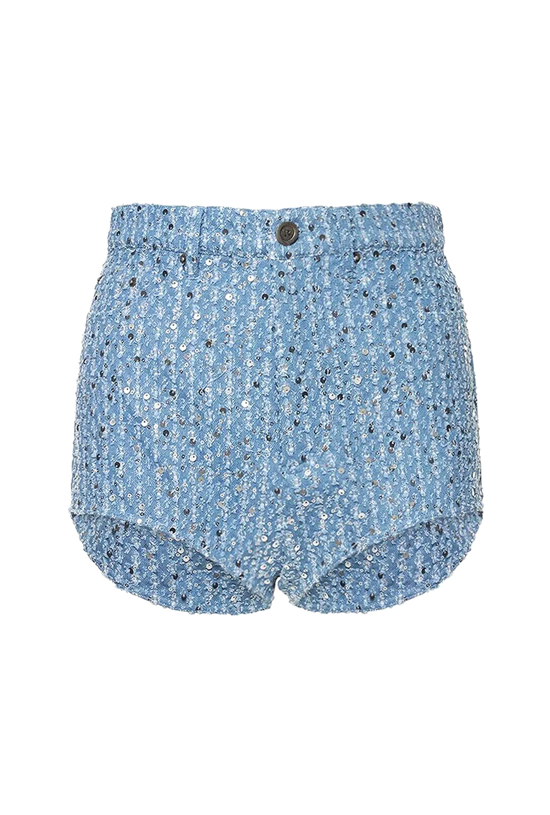 AUJA - SHORTS AND JACKET SEQUINS DENIM SET