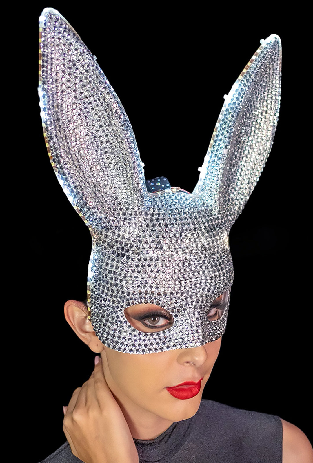 BUNNY - RHINESTONE BUNNY MASK