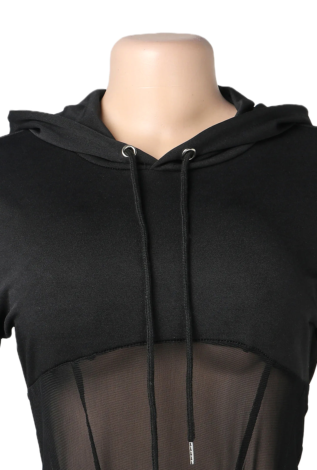 CHEYENNE - SHEER HOODIE BODYSUIT