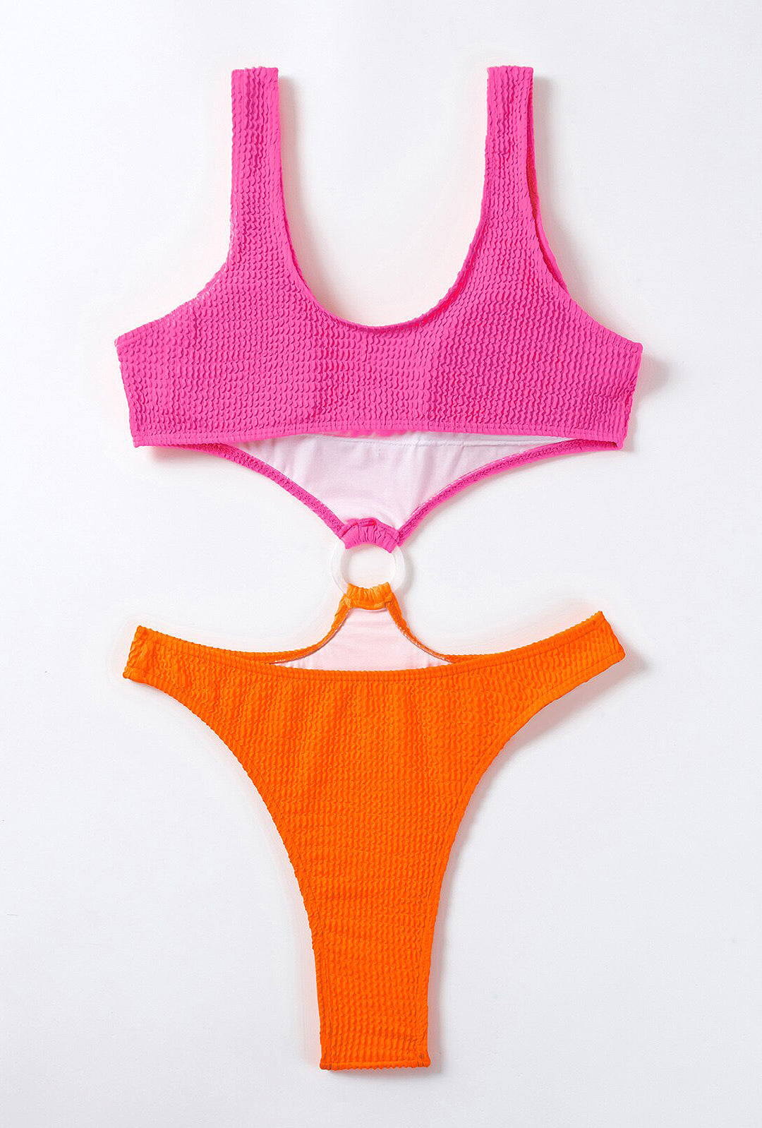 WHETNEY - SMOCKED ONE PIECE SWIMSUIT