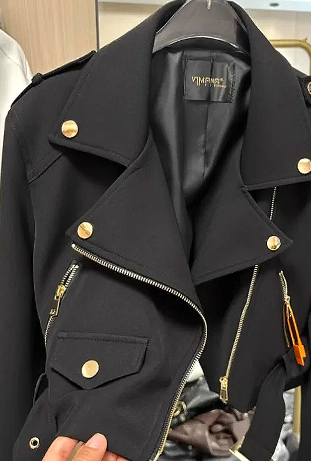 GAULTIER - CROP BIKER JACKET