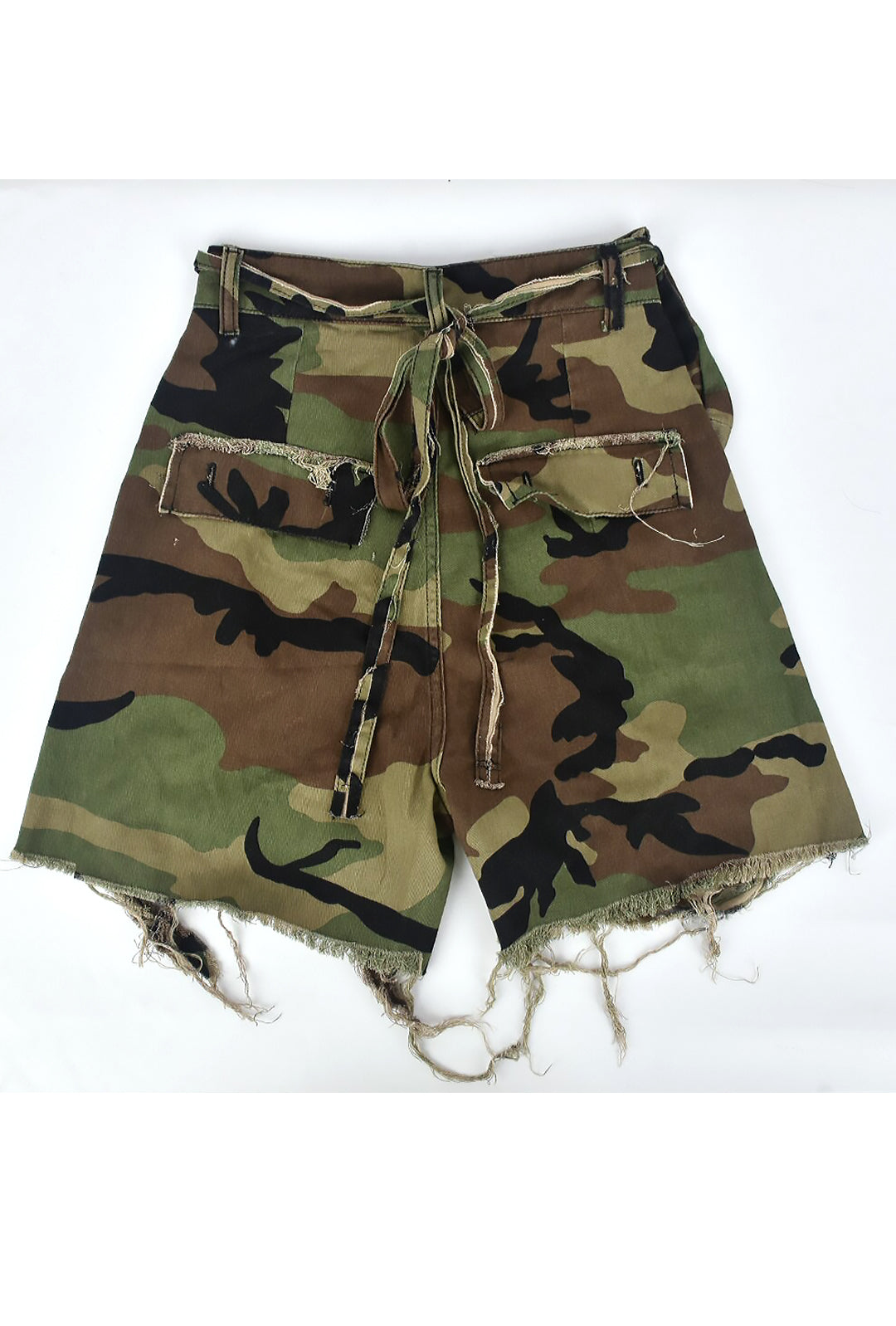 MARIZA - PANTALONCINI TWILL CARGO CAMO