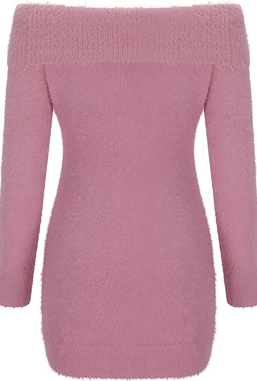 NICOLE - FUZZY KNIT SWEATER DRESS