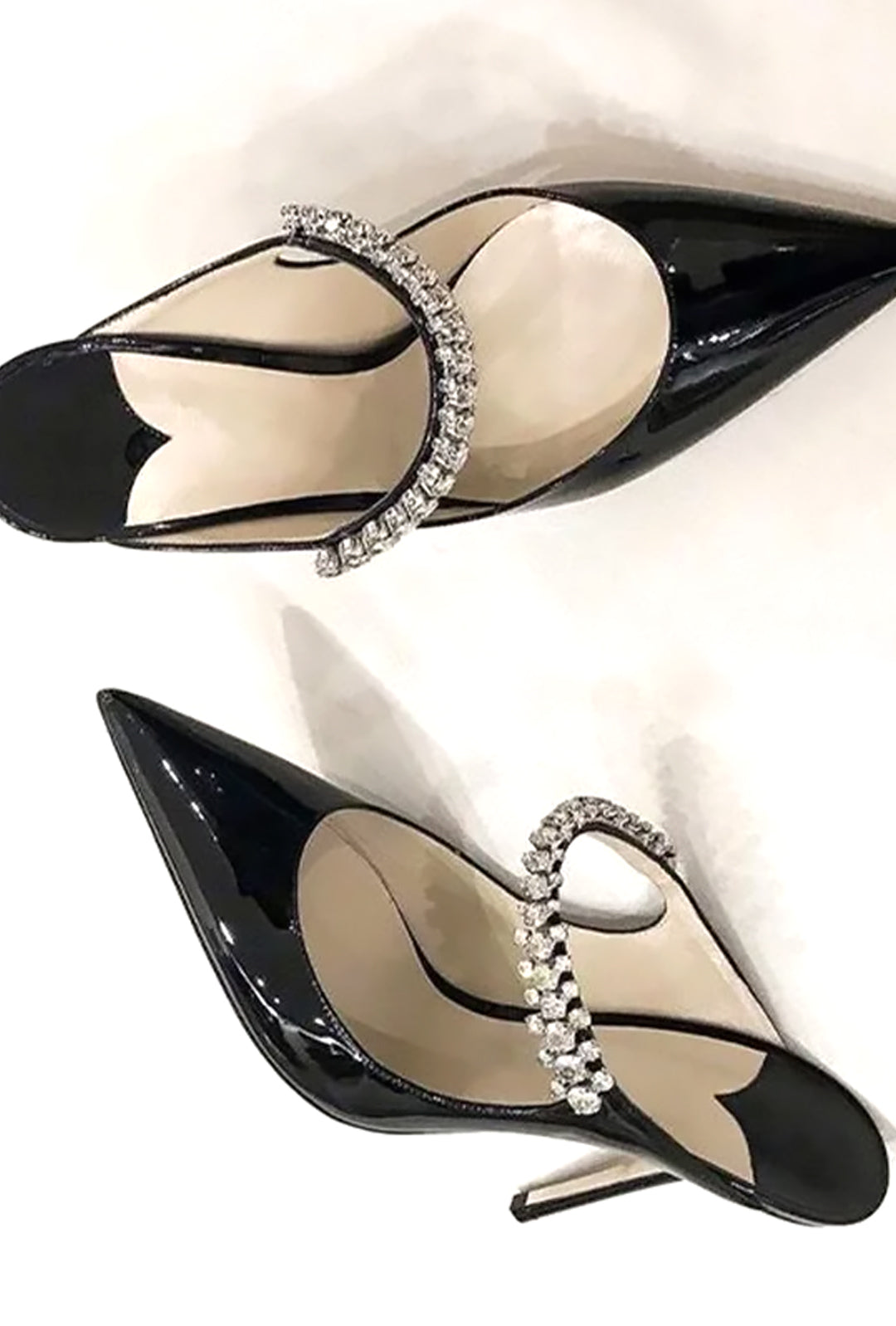 PERLLA - RHINESTONE TRANSPARENT MULE