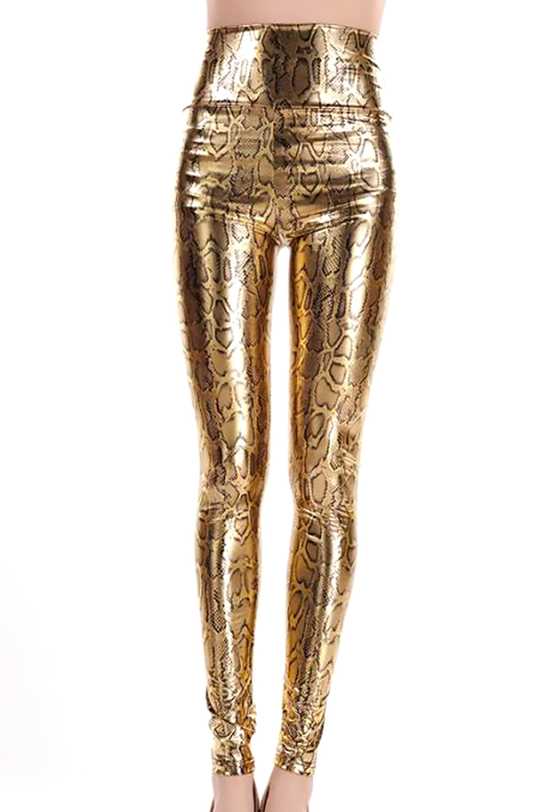 RESE - GOLD PYTHON PRINT LEGGINGS