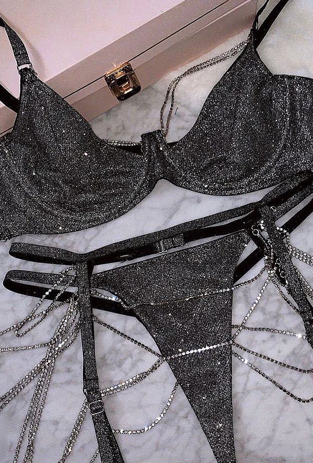 ROSALIA - RHINESTONE LINGERIE SET