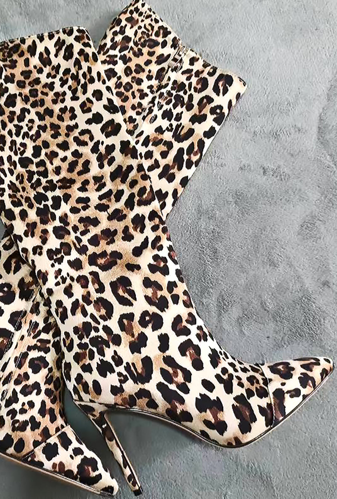 TATJANA - LEOPARD KNEE HIGH BOOTS