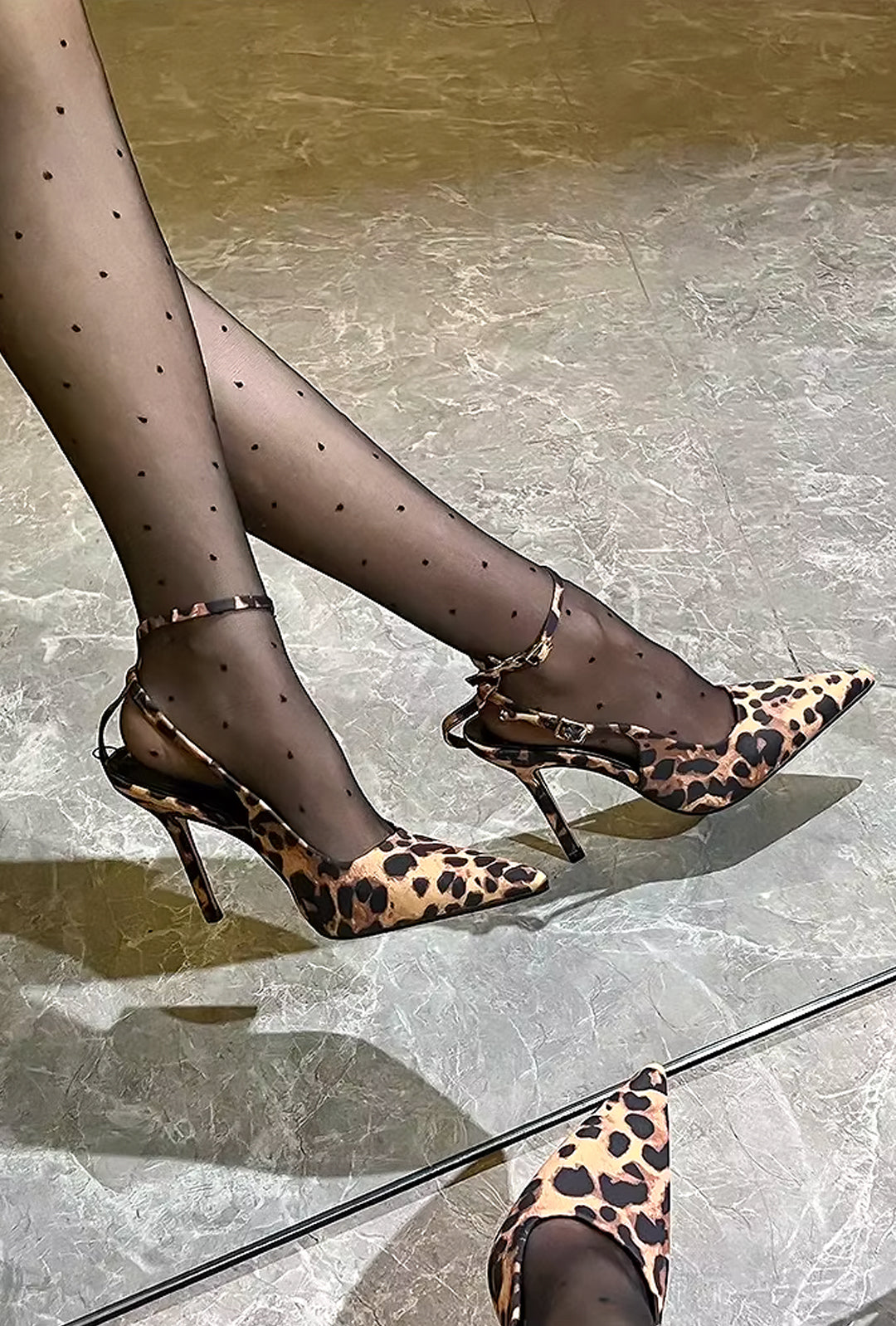 TIARIE - LEOPARD PRINT SANDALS HEELS