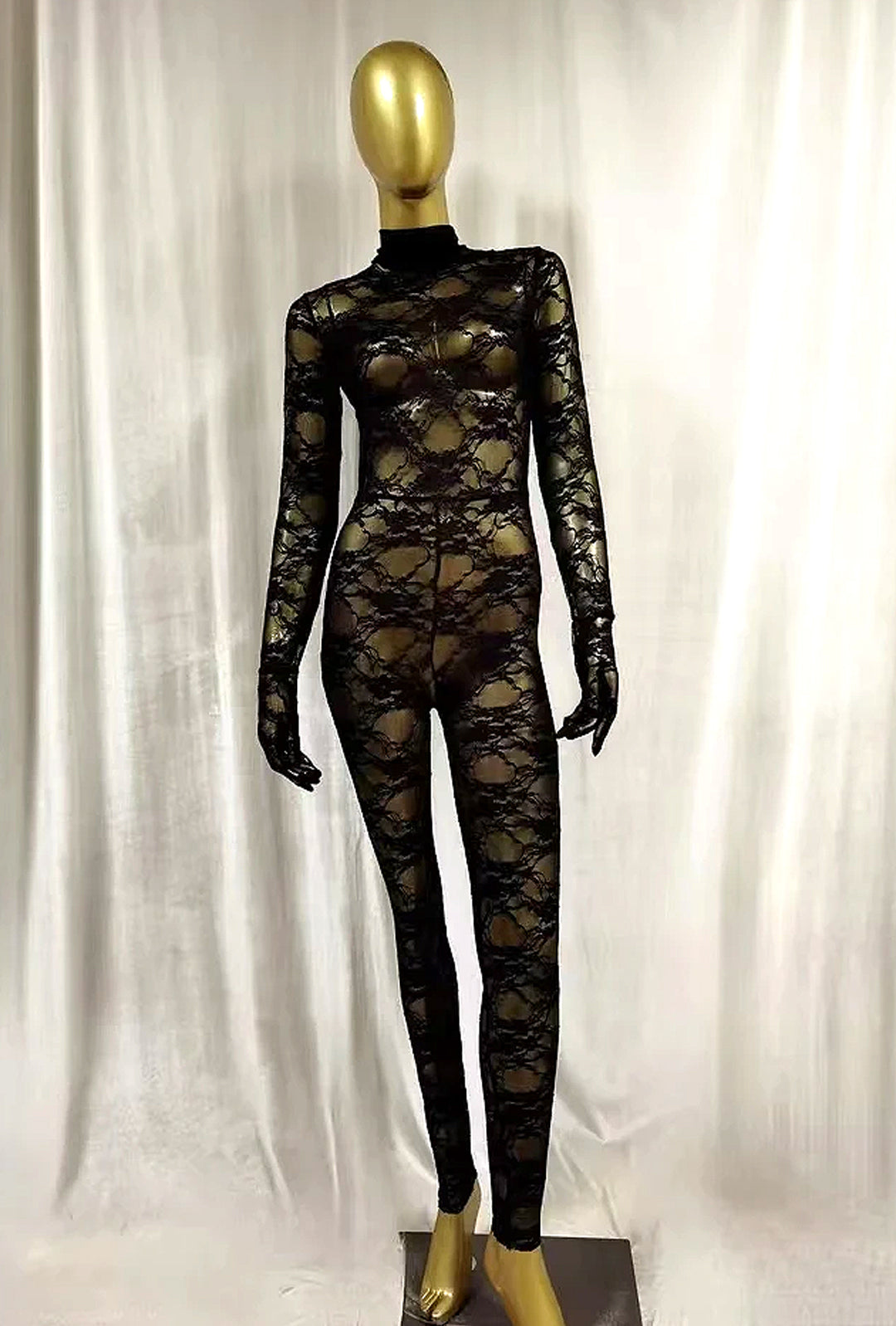 BODY CON MEDIAS DE ENCAJE DE TIFFANY