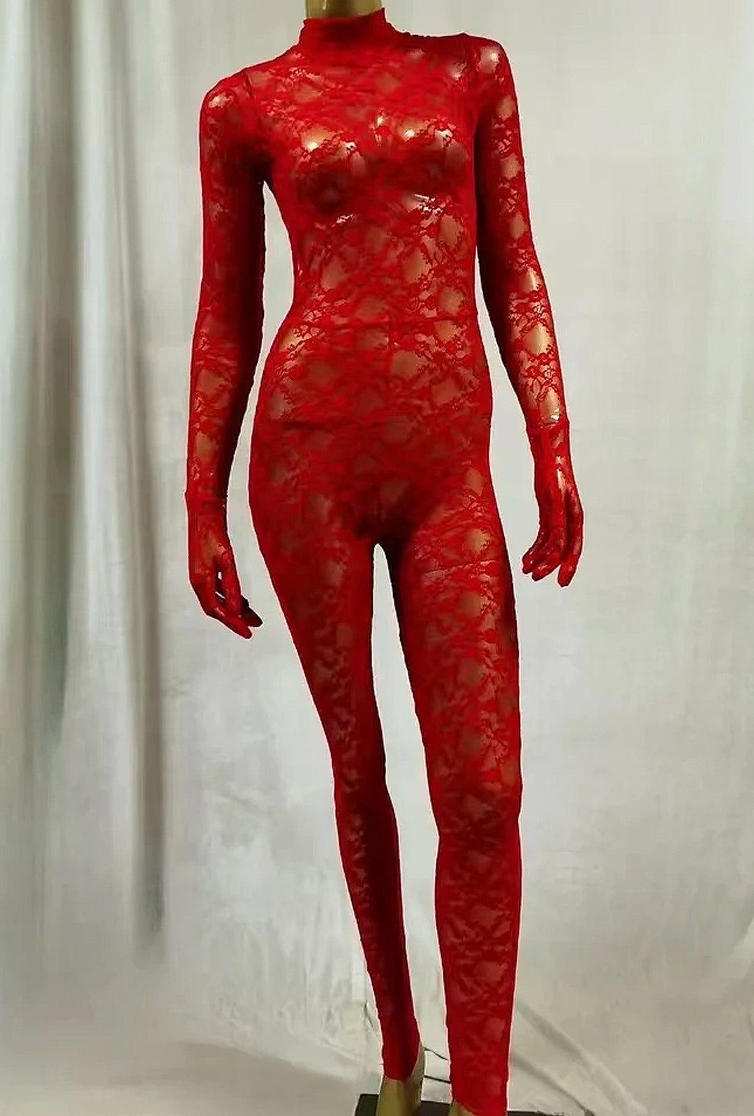 BODY CON MEDIAS DE ENCAJE DE TIFFANY