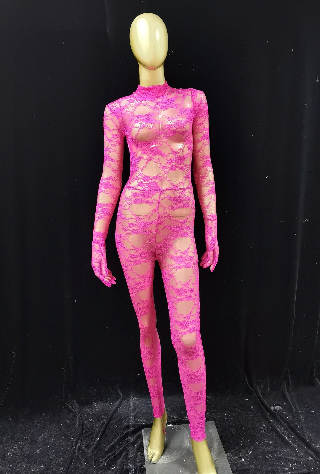 BODY CON MEDIAS DE ENCAJE DE TIFFANY