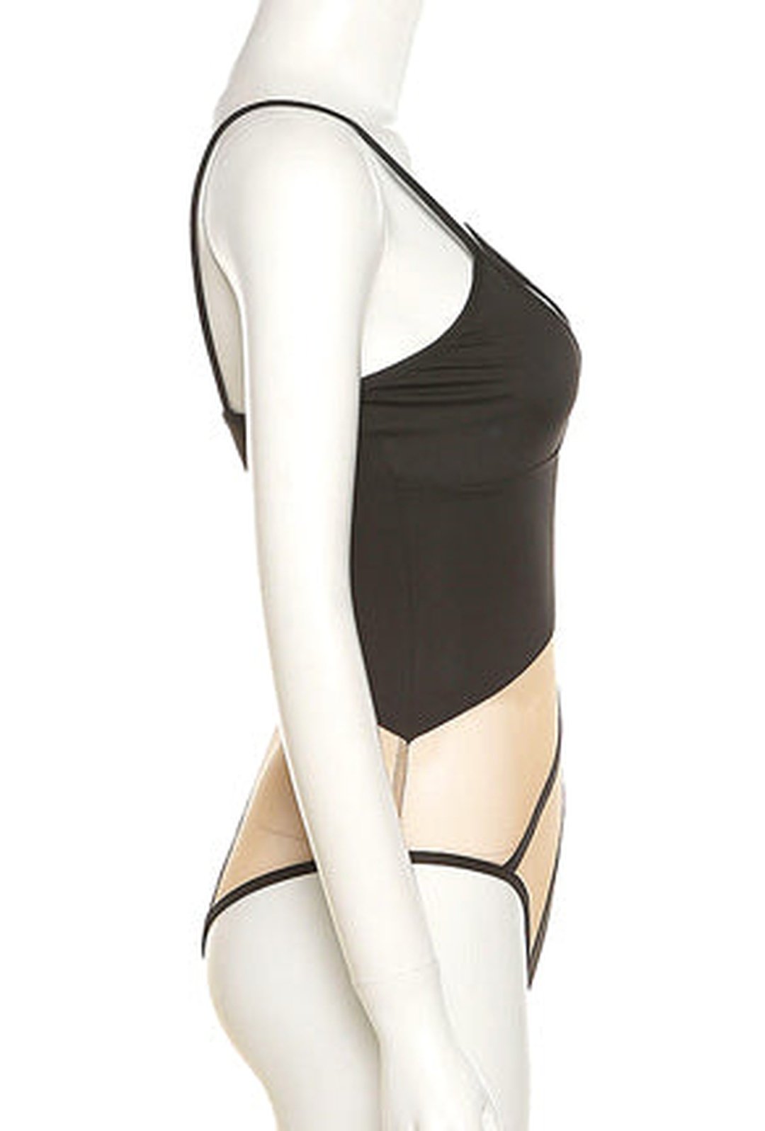 aaron - asym sheer bodysuit