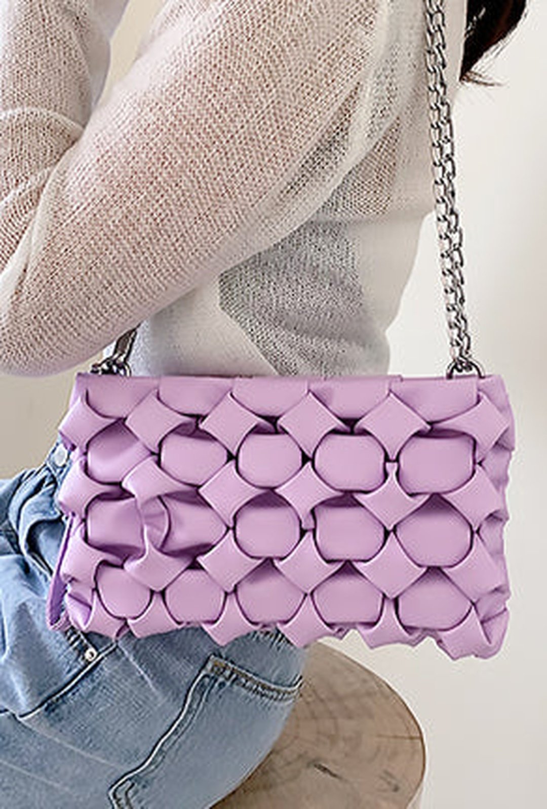 abeje - weave clutch bag