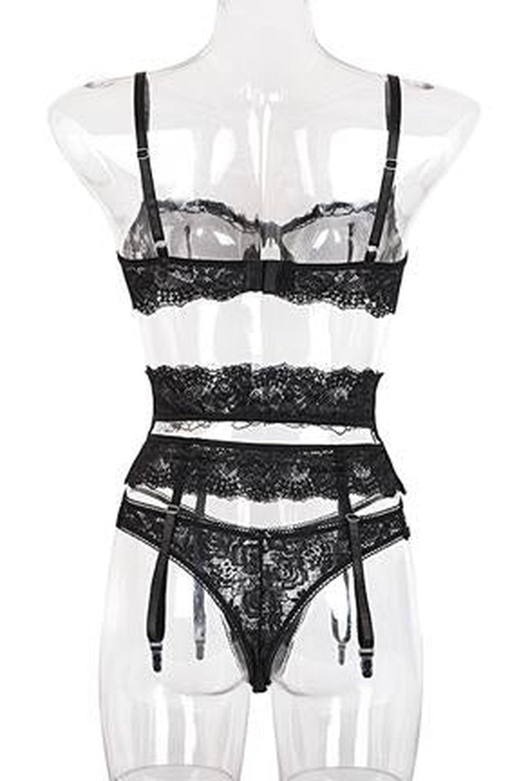 adora - garter 3 piece lingerie