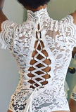 ahyoka - ribbon lace back bodysuit