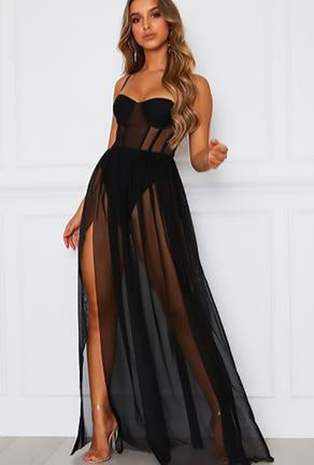 alaa - maxi lingerie dress