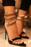allegra - ankle snake sandals