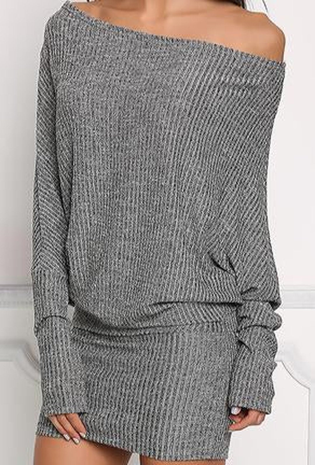 alyssa - rib sweater dress