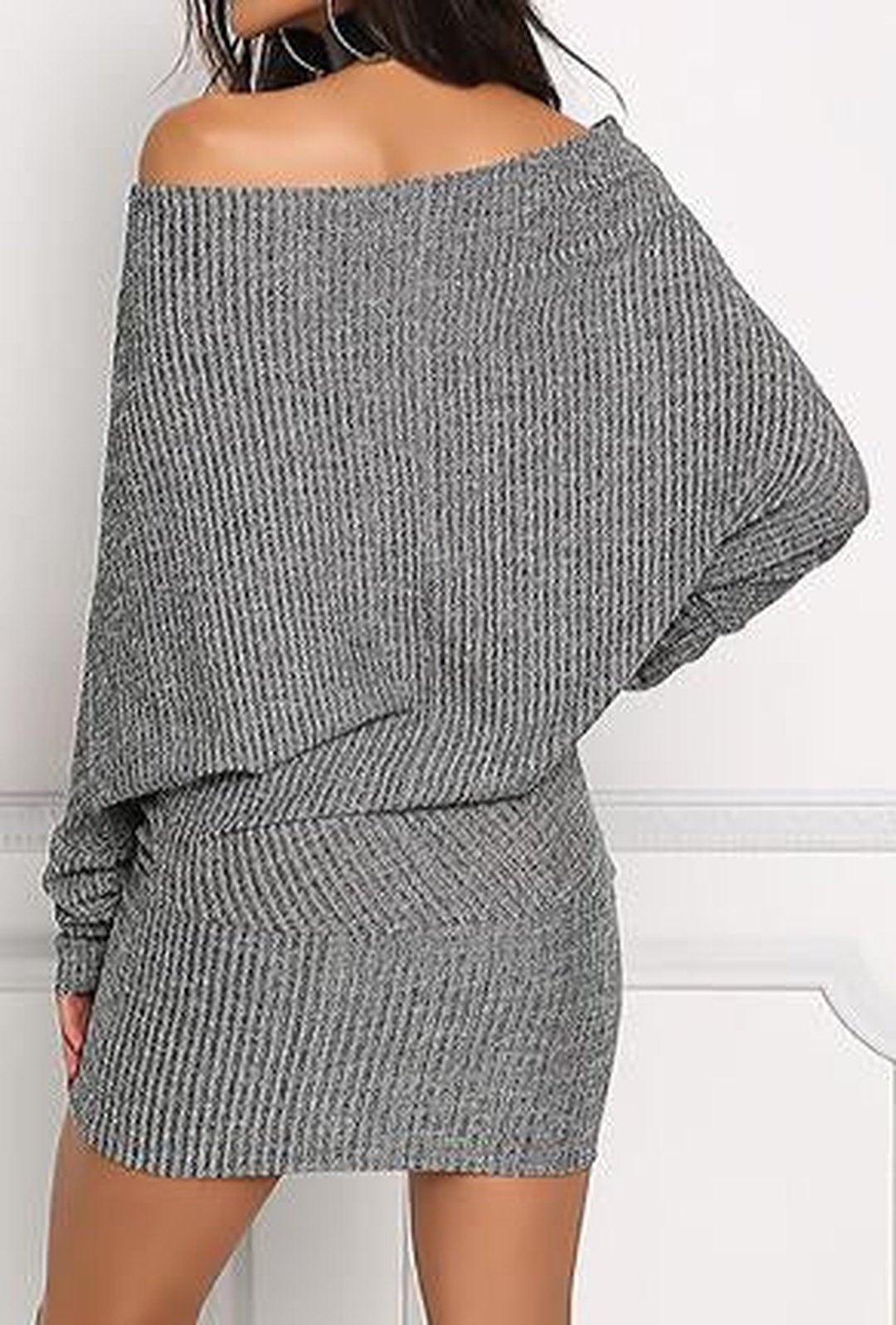 alyssa - rib sweater dress