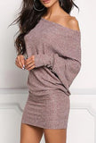 alyssa - rib sweater dress