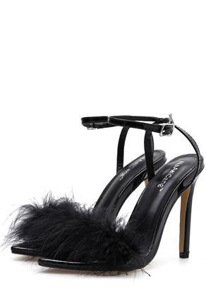 anika - feather top sandal