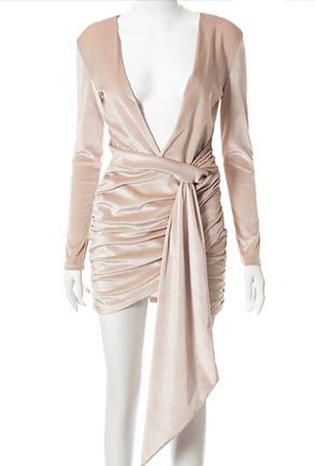 aphrodite - ruched drape dress