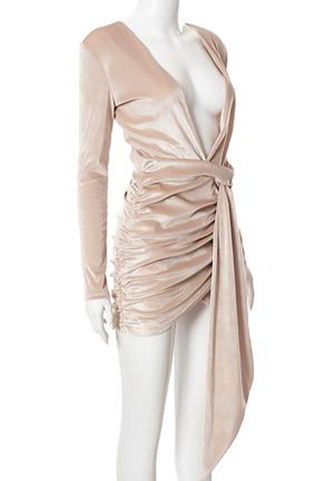 aphrodite - ruched drape dress